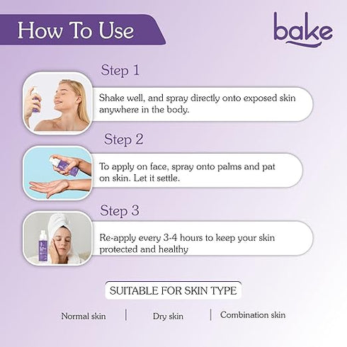 Bake Spf 70 Sunscreen Spray Pa++++